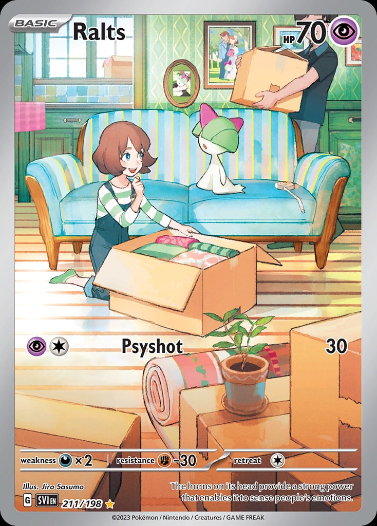 Ralts 211/198 card from SV01: Scarlet & Violet Base Set