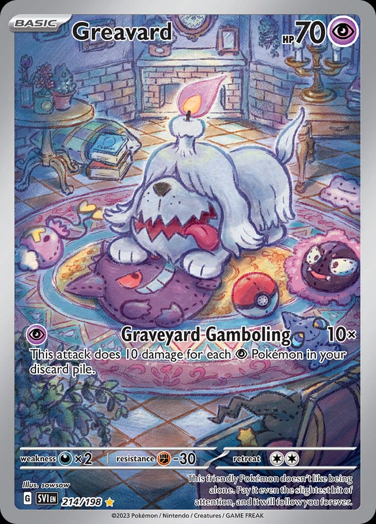Greavard 214/198 card from SV01: Scarlet & Violet Base Set
