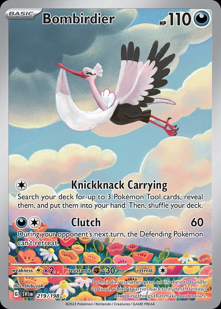 Bombirdier 219/198 card from SV01: Scarlet & Violet Base Set
