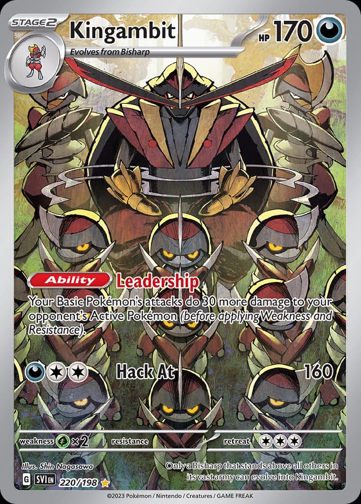 Kingambit 220/198 card from SV01: Scarlet & Violet Base Set