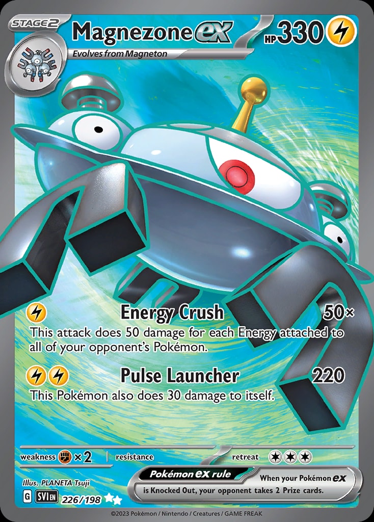 Magnezone ex 226/198 card from SV01: Scarlet & Violet Base Set