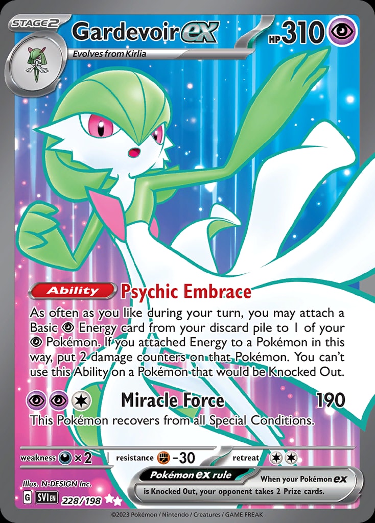 Gardevoir ex 228/198 card from SV01: Scarlet & Violet Base Set