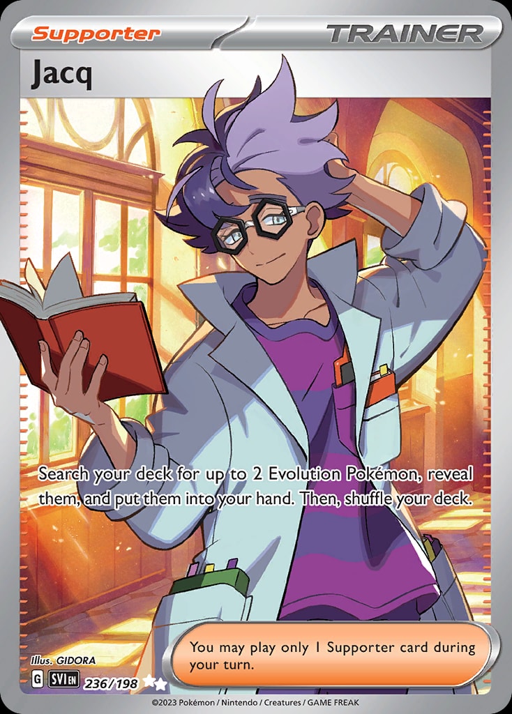 Jacq 236/198 card from SV01: Scarlet & Violet Base Set