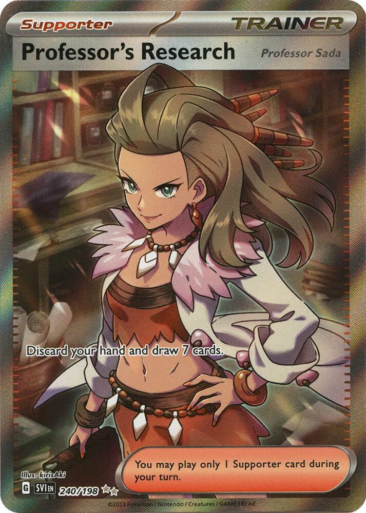 Professor's Research 240/198 card from SV01: Scarlet & Violet Base Set