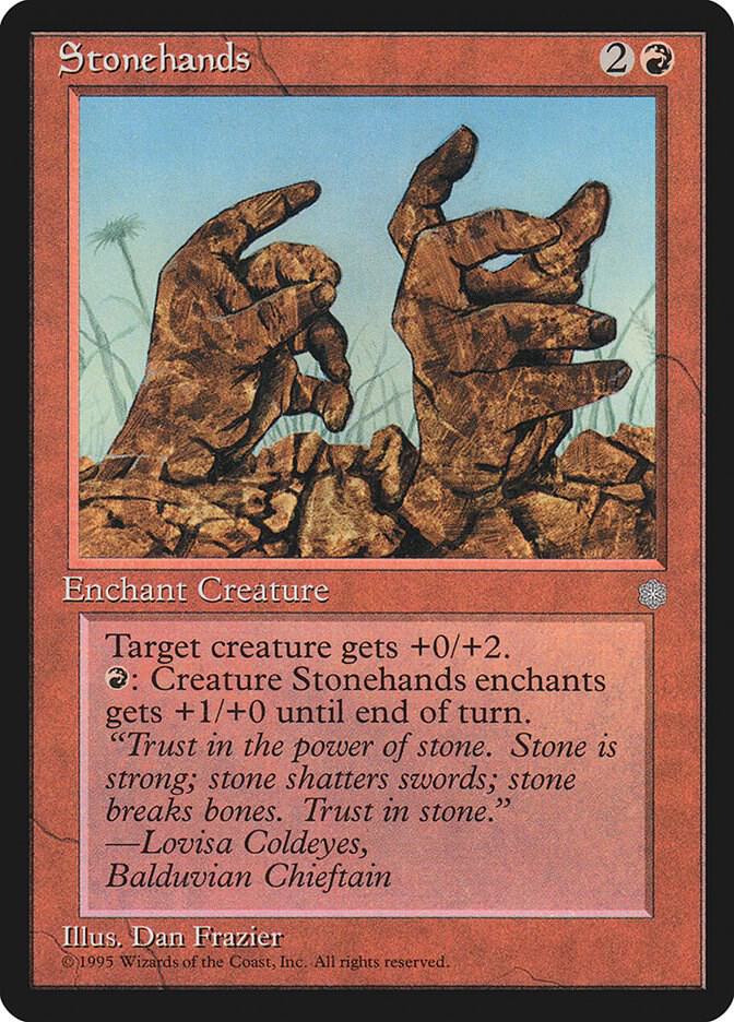 Stonehands card from Ice Age