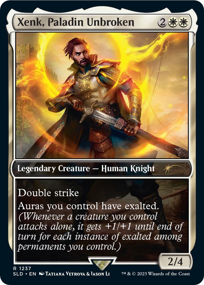 Xenk, Paladin Unbroken 1237 card from Secret Lair Drop Series