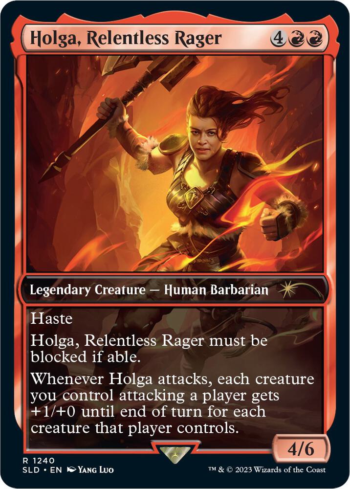 Holga, Relentless Rager 1240 card from Secret Lair Drop Series
