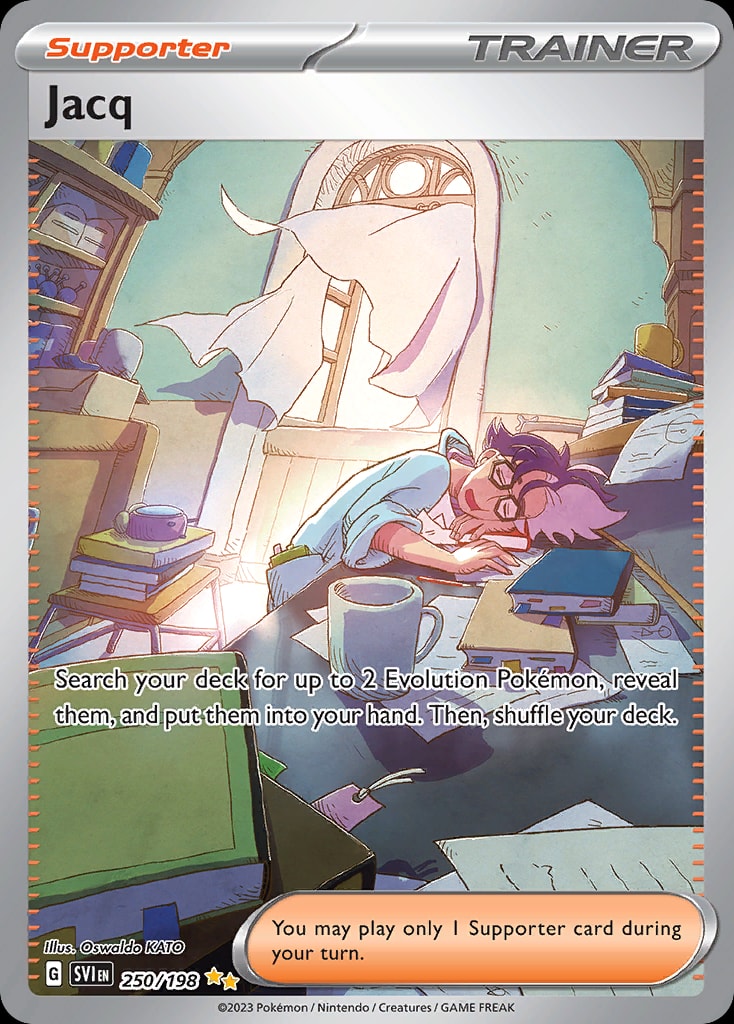 Jacq 250/198 card from SV01: Scarlet & Violet Base Set