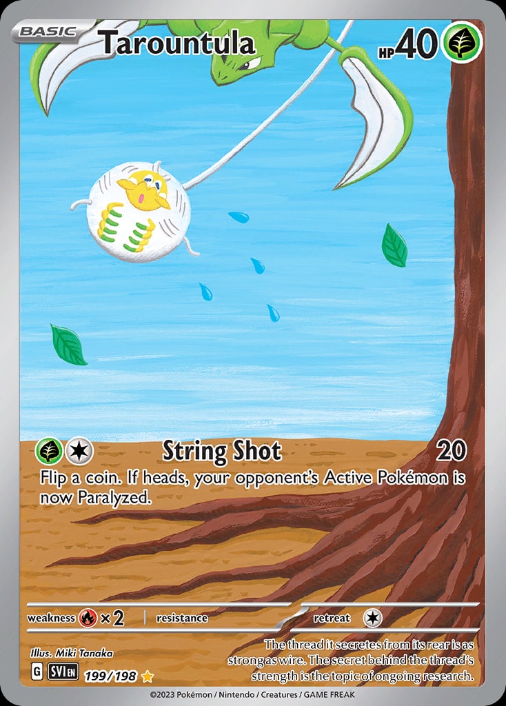 Tarountula 199/198 card from SV01: Scarlet & Violet Base Set