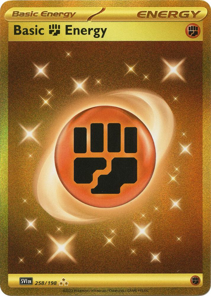 Basic Fighting Energy 258/198 card from SV01: Scarlet & Violet Base Set