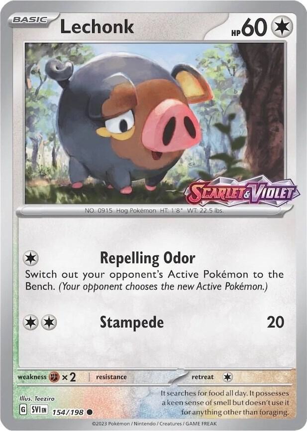 Lechonk (Store Promo) 154/198 card from Miscellaneous Cards & Products