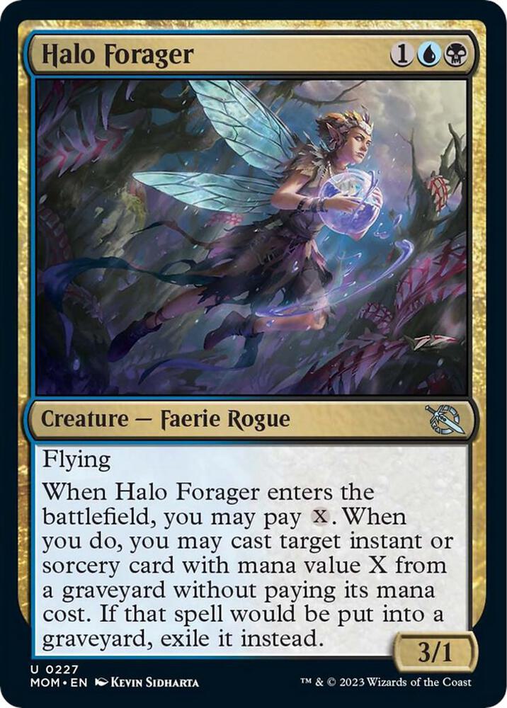 Halo Forager 227 card from March of the Machine