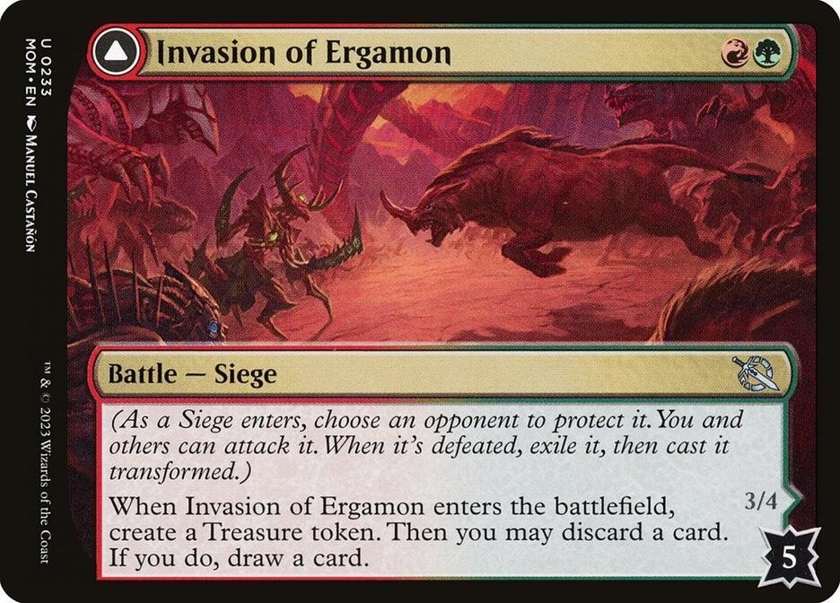 Invasion of Ergamon 233 card from March of the Machine
