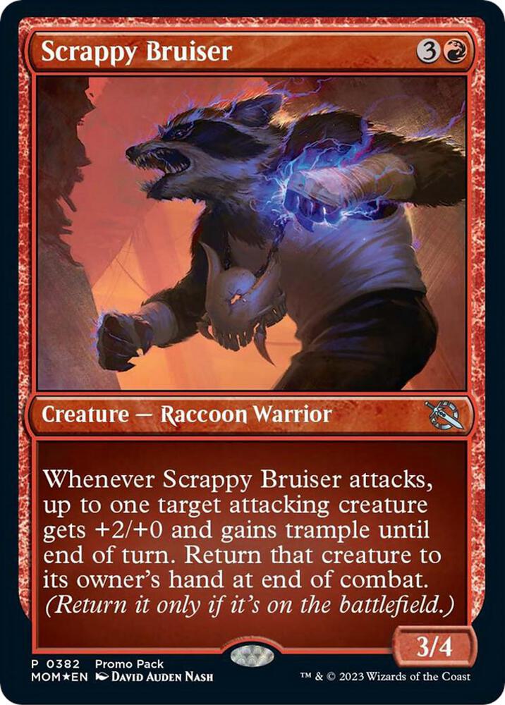 Scrappy Bruiser 382 card from Promo Pack: March of the Machine