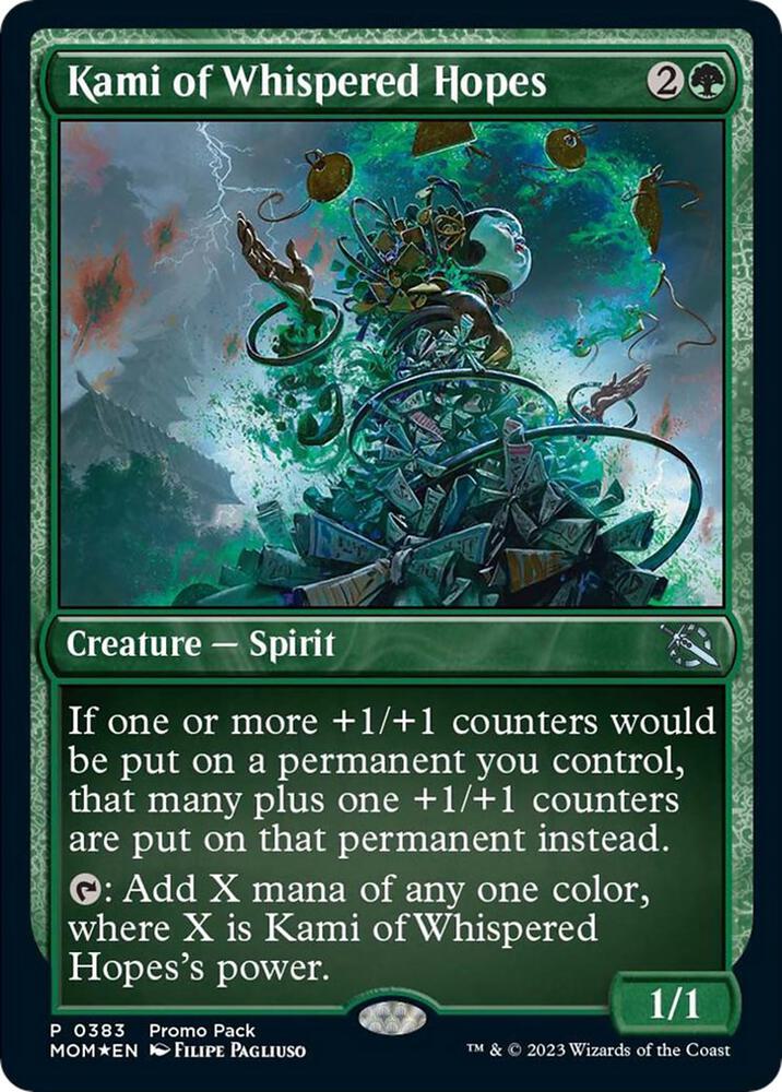 Kami of Whispered Hopes 383 card from Promo Pack: March of the Machine