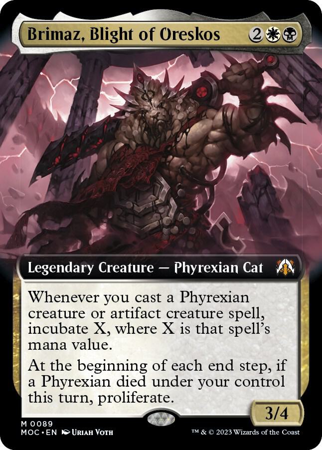 Brimaz, Blight of Oreskos (Extended Art) 89 card from Commander: March of the Machine
