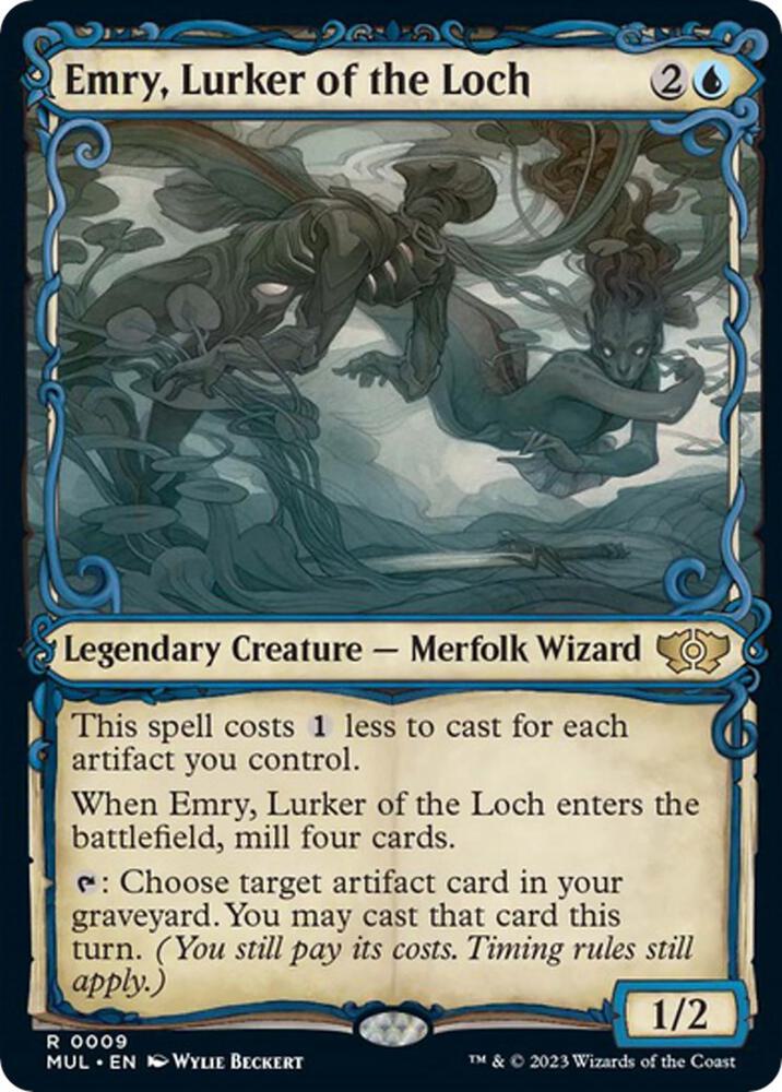 Emry, Lurker of the Loch 9 card from March of the Machine: Multiverse Legends