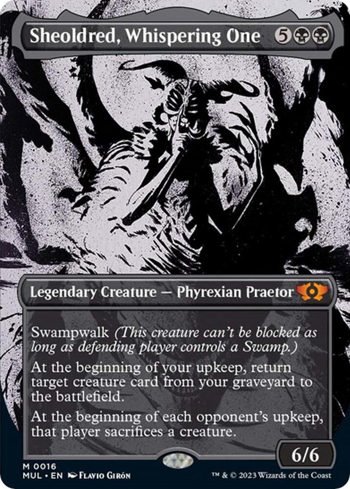 Sheoldred, Whispering One 16 card from March of the Machine: Multiverse Legends