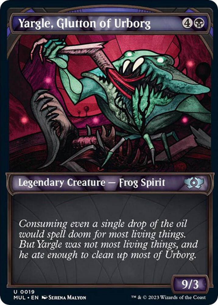 Yargle, Glutton of Urborg 19 card from March of the Machine: Multiverse Legends