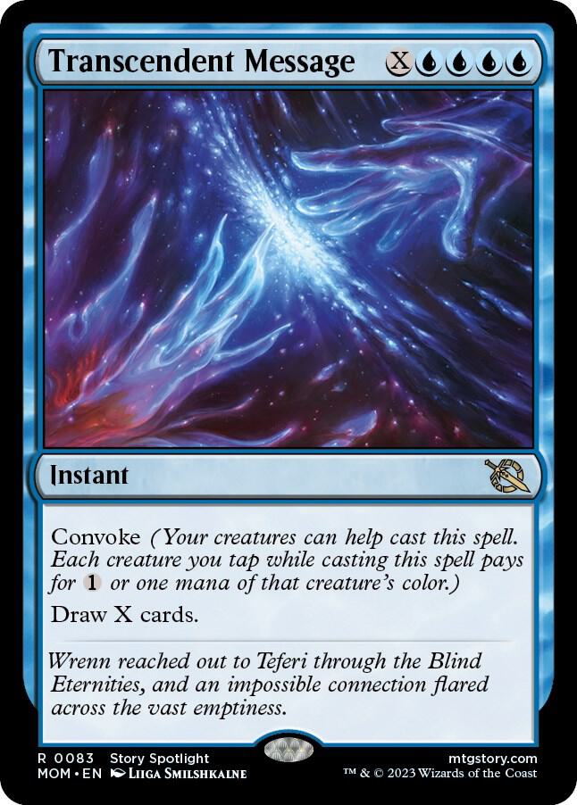 Transcendent Message 83 card from March of the Machine