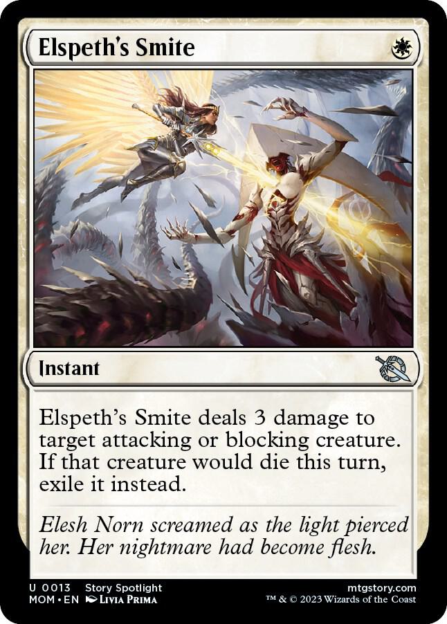 Elspeth's Smite 13 card from March of the Machine