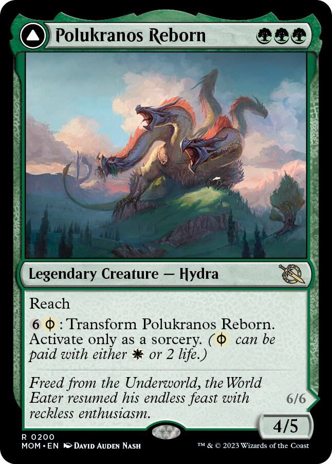 Polukranos Reborn 200 card from March of the Machine