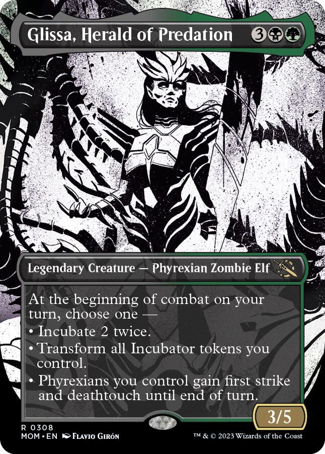 Glissa, Herald of Predation (Showcase) 308 card from March of the Machine