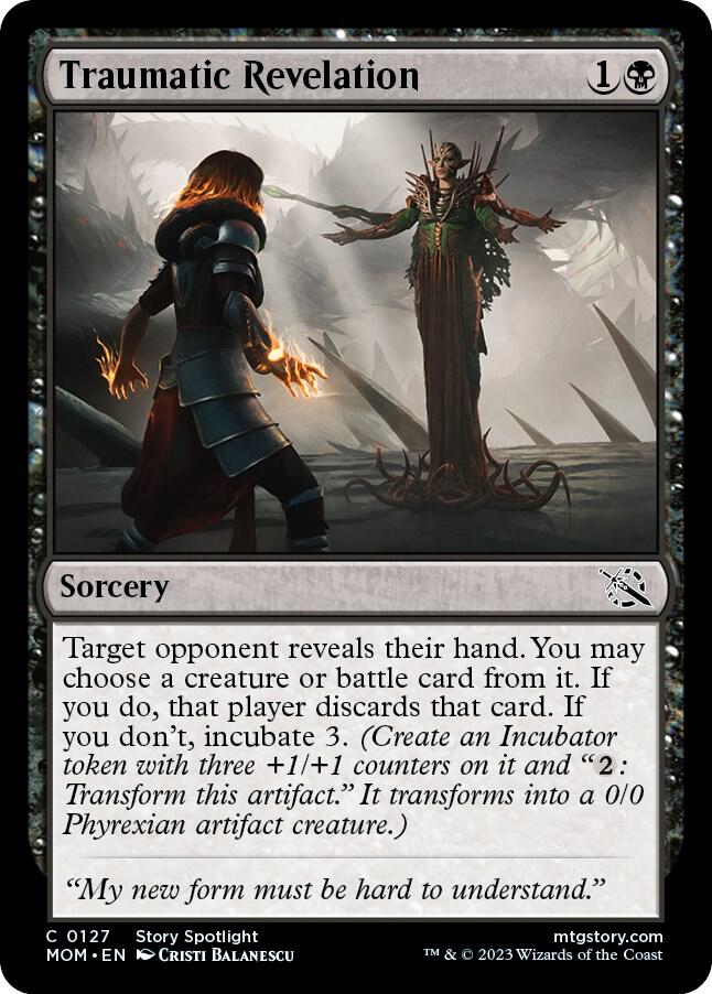Traumatic Revelation 127 card from March of the Machine