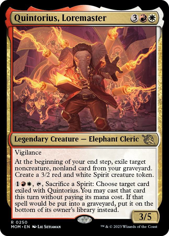 Quintorius, Loremaster 250 card from March of the Machine