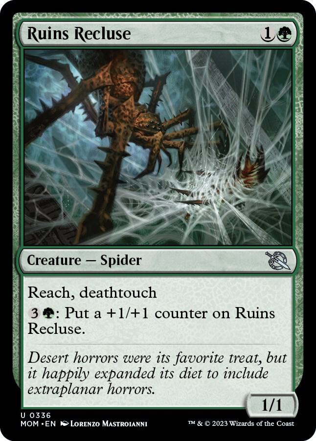 Ruins Recluse 336 card from March of the Machine