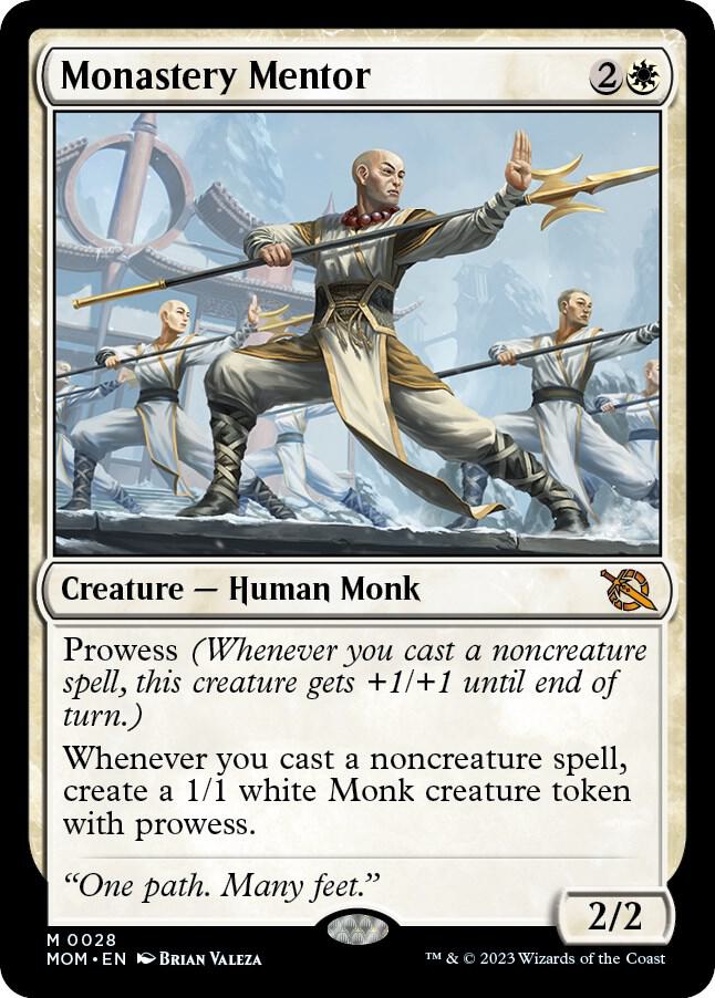 Monastery Mentor 28 card from March of the Machine