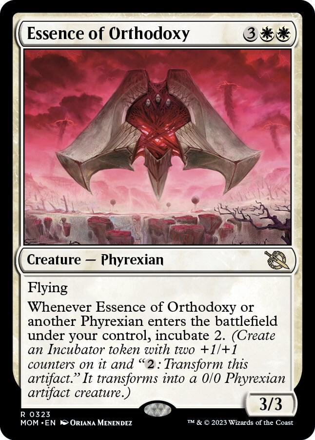 Essence of Orthodoxy 323 card from March of the Machine
