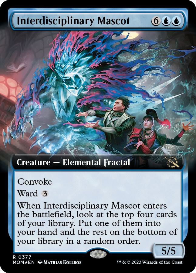 Interdisciplinary Mascot (Extended Art) 377 card from March of the Machine