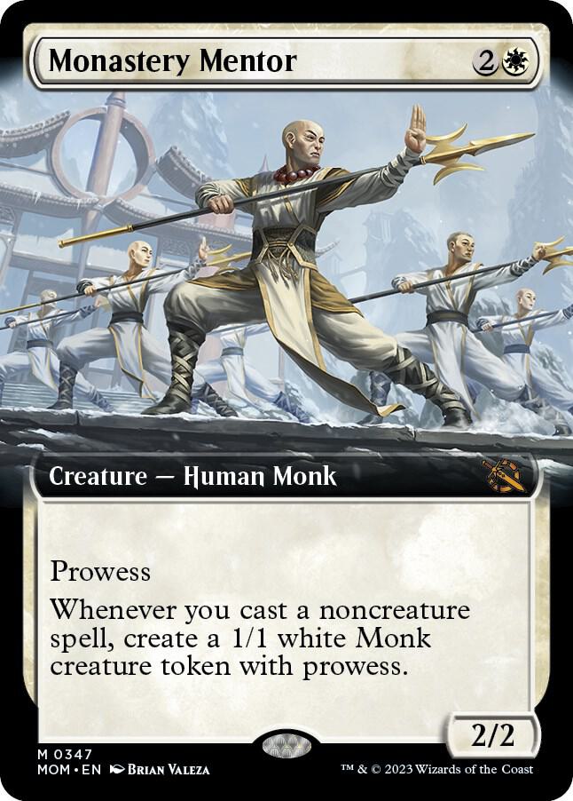 Monastery Mentor (Extended Art) 347 card from March of the Machine