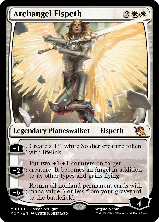 Archangel Elspeth 6 card from March of the Machine