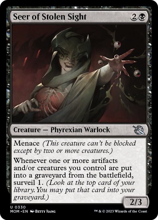 Seer of Stolen Sight 330 card from March of the Machine