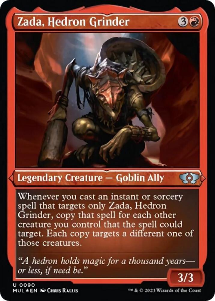 Zada, Hedron Grinder (Foil Etched) 90 card from March of the Machine: Multiverse Legends
