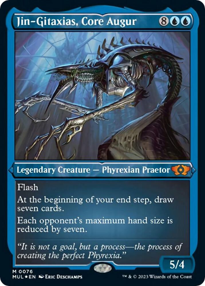 Jin-Gitaxias, Core Augur (Foil Etched) 76 card from March of the Machine: Multiverse Legends