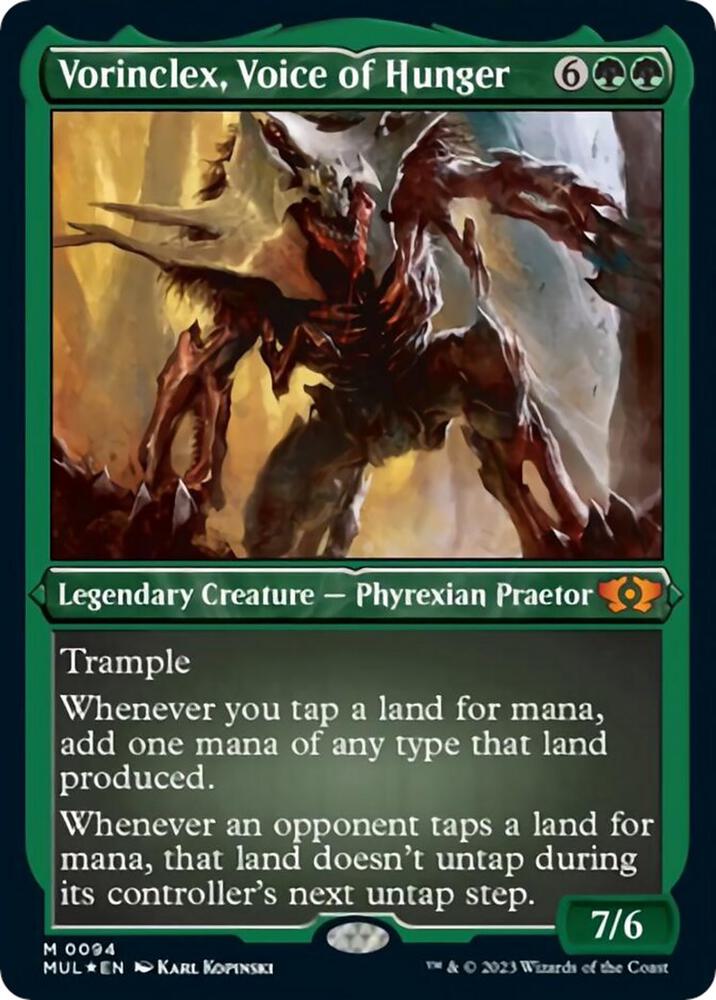Vorinclex, Voice of Hunger (Foil Etched) 94 card from March of the Machine: Multiverse Legends