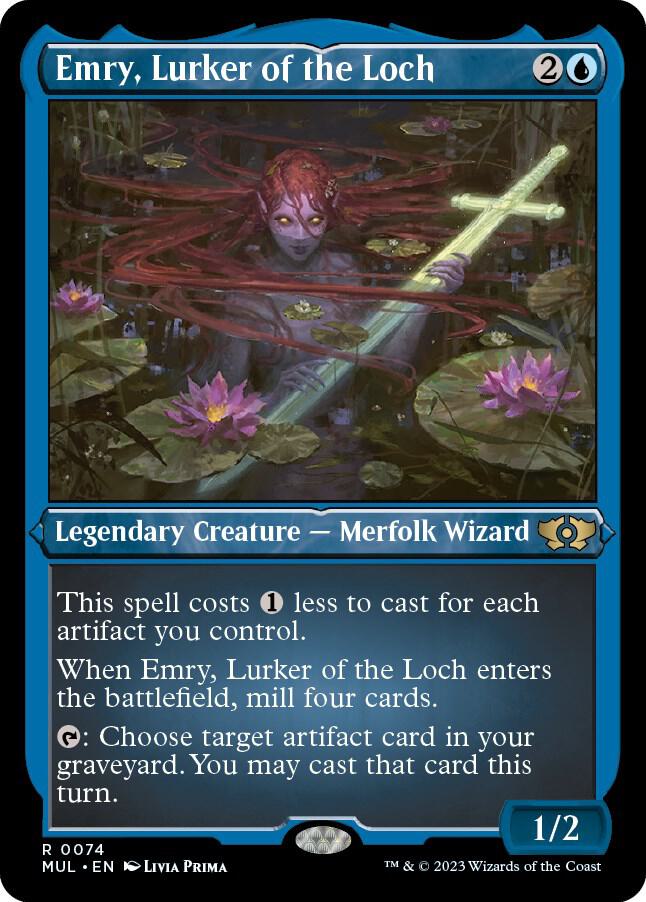 Emry, Lurker of the Loch (Foil Etched) 74 card from March of the Machine: Multiverse Legends