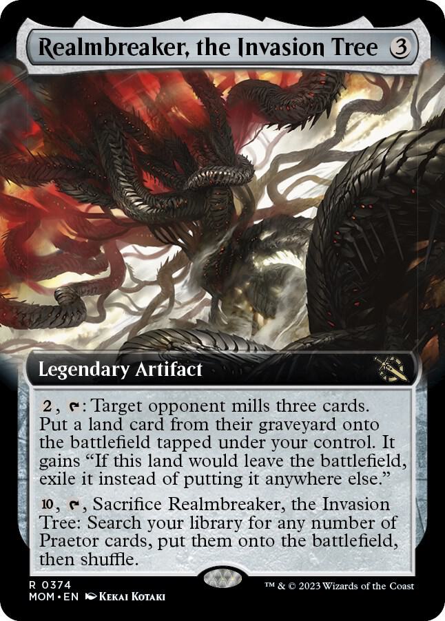 Realmbreaker, the Invasion Tree (Extended Art) 374 card from March of the Machine