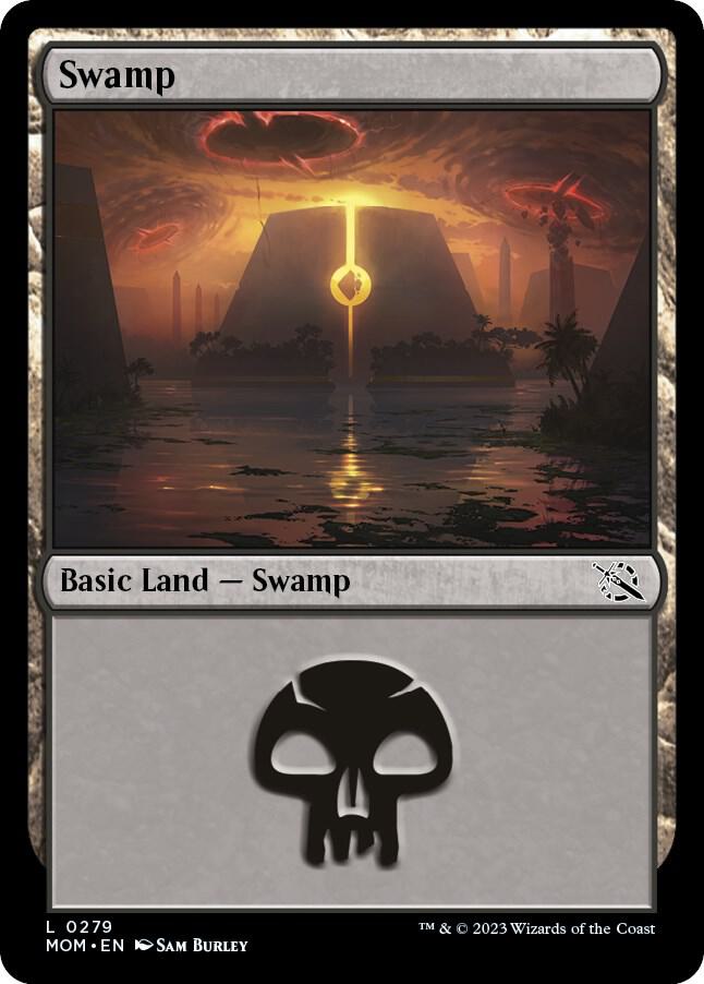 Swamp 279 card from March of the Machine