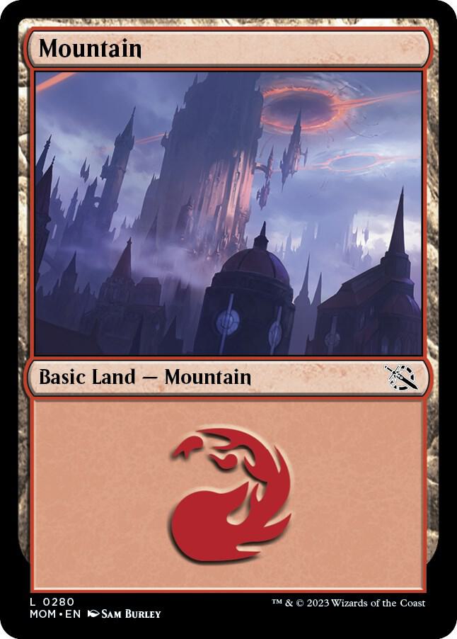 Mountain 280 card from March of the Machine
