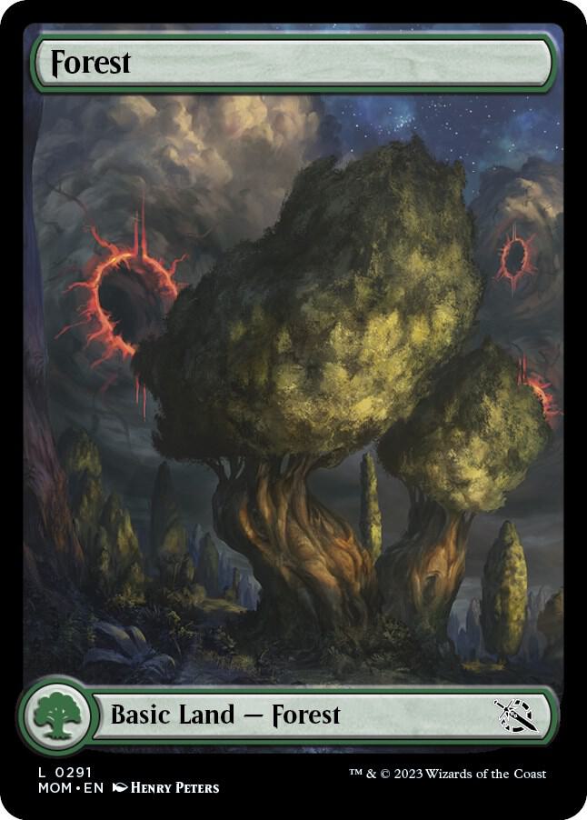 Forest 291 card from March of the Machine
