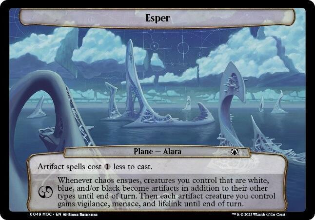 Esper 49 card from Planechase: March of the Machine