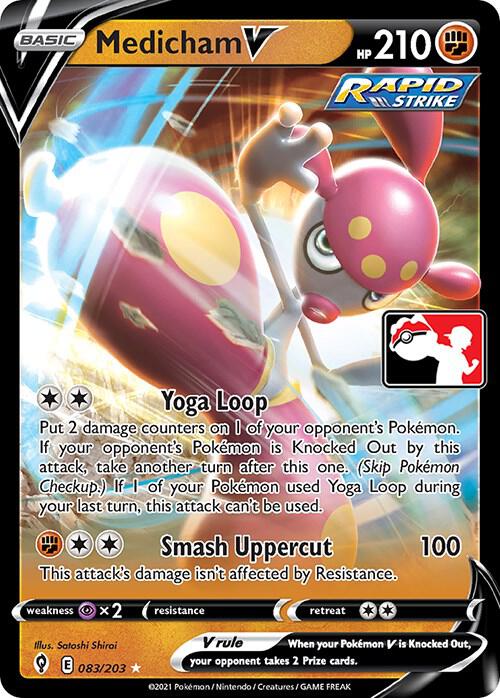 Medicham V 083/203 card from Prize Pack Series Cards