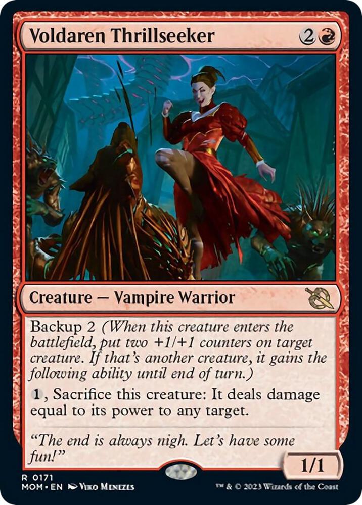 Voldaren Thrillseeker 171 card from March of the Machine