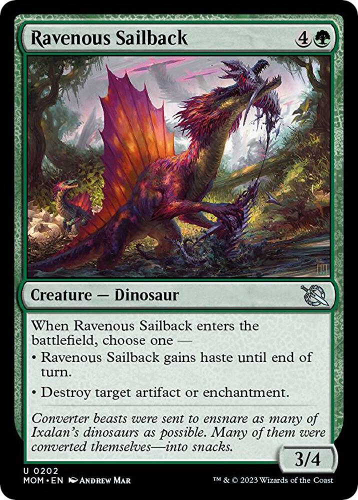 Ravenous Sailback 202 card from March of the Machine