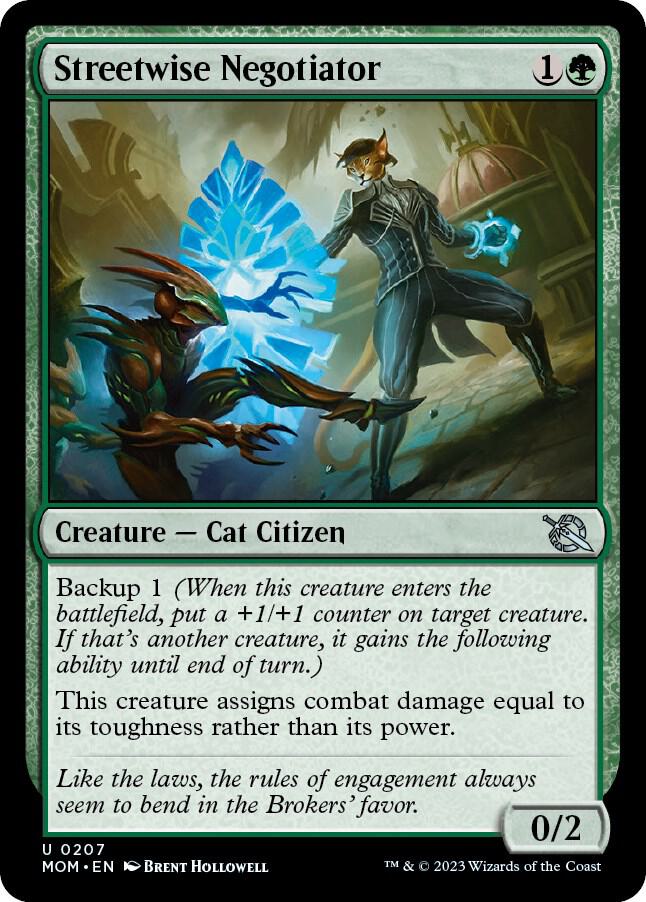 Streetwise Negotiator 207 card from March of the Machine