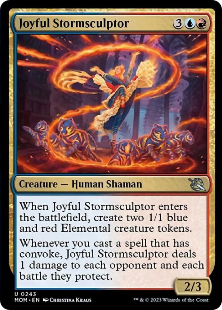 Joyful Stormsculptor 243 card from March of the Machine